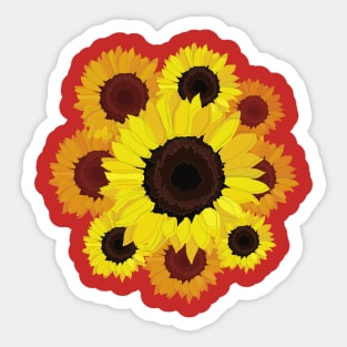 Sunflower Sticker